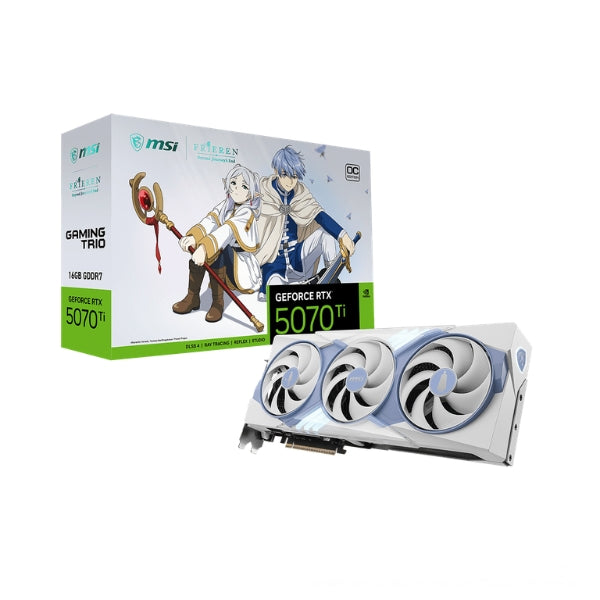 Tarjeta - De - Video - MSI - GeForce - RTX - 5070 - Ti - FRIEREN - EDITION - OC - 16GB - GDDR7 - 256-bit - DLSS - 4 - PCIe - 5.0 - Blanco-box