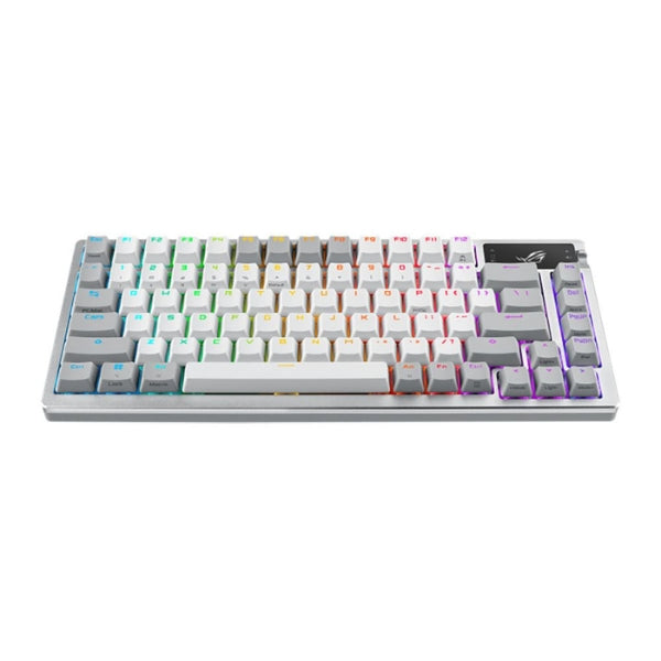 Teclado Gaming ASUS ROG Azoth Moonlight White Wireless 75% RGB ROG NX Snow - M701 ROG AZOTH - White