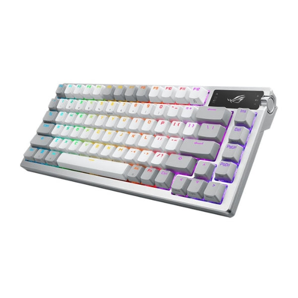 Teclado Gaming ASUS ROG Azoth Moonlight White Wireless 75% RGB ROG NX Snow - M701 ROG AZOTH/ - White