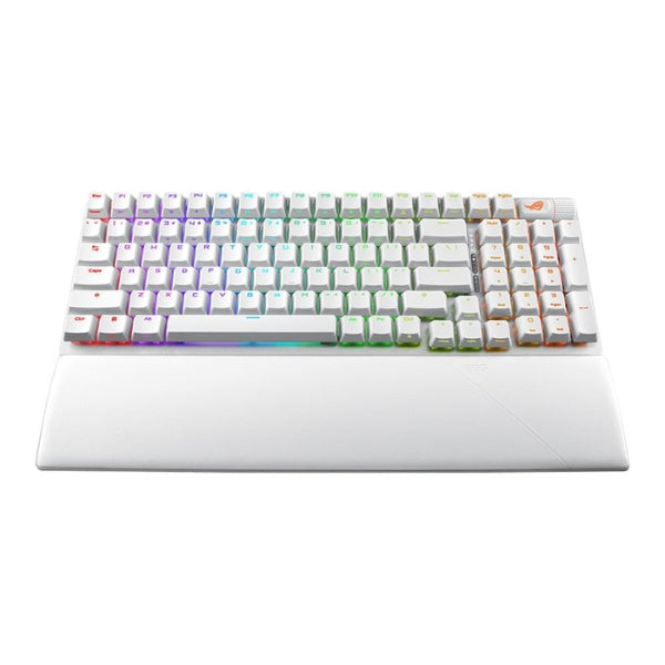 Teclado gaming inalámbrico ASUS ROG Strix Scope II 96 Moonlight White RGB con switches ROG NX Storm - X901SCOPE2NXSMW - Blanco