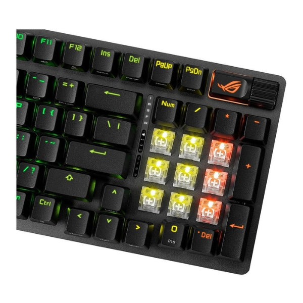Teclado Gaming ASUS ROG Strix Scope II 96 ROG NX Snow Wireless RGB - 90MP037A-BKAA01 - Black