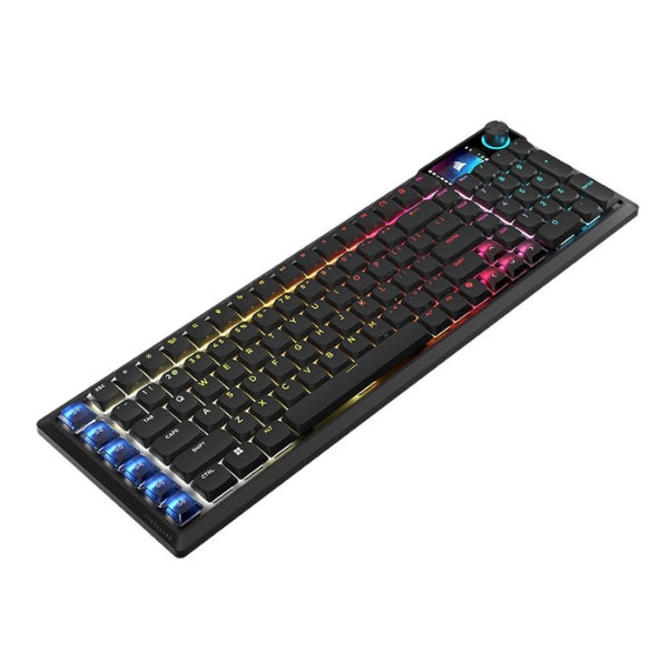 Teclado - Gaming - Corsair - VANGUARD - AIR - 99 - Wireless - Óptico - Low - Profile - Cableado - USB - Bluetooth - RGB - CORSAIR - OPX - Optical - NKRO - LCD - Stream - Deck - 108 - Teclas - CH-91HA01B-NA - Negro