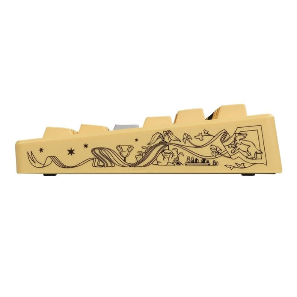 Teclado - Gaming - Drop - Harry - Potter - CSTM80 - Hufflepuff - Mecánico - TKL - Cableado - USB - Gateron - Yellow - KS-3 - Milky - Pro - Linear - 88 - Teclas - MDX-38218-3 - Amarillo