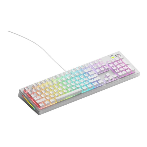 Teclado - Gaming - Glorious - GMMK - 3 - 100% - Cableado - RGB - Hot-Swap - con - Switches - Glorious - Fox - Linear - GMMK3-100-PB-FO - Blanco