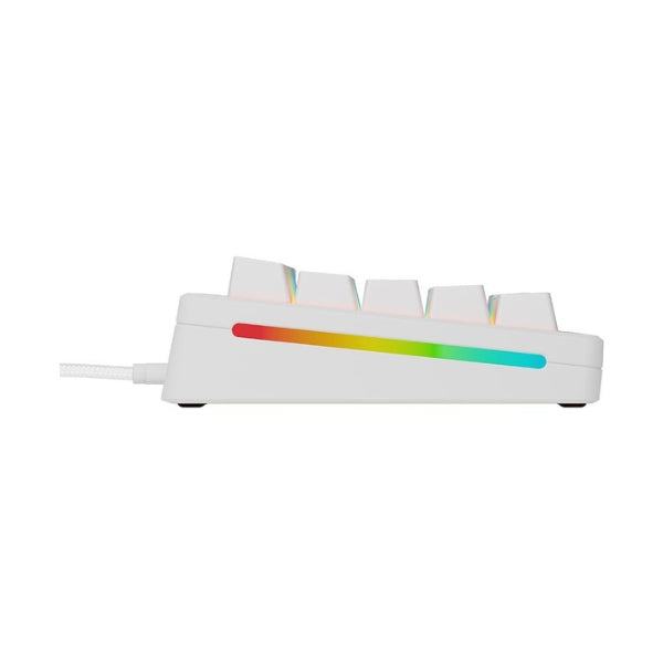 Teclado - Gaming - Glorious - GMMK - 3 - 65% - Prebuilt - Cableado - USB - RGB - Hot-Swappable - con - Switches - Glorious - Fox - Linear - GMMK3-65-PB-FOX - Blanco