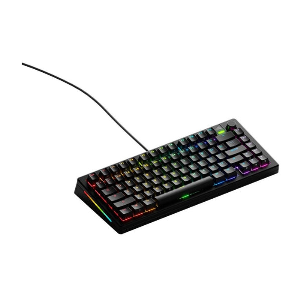 Teclado - Gaming - Glorious - GMMK - 3 - 75% - Mecánico - Cableado - USB - RGB - Glorious - Fox - Linear - Hot - Swappable - Anti - Ghosting - Knob - 80 - Teclas - GMMK3-75-FOX-W - Negro