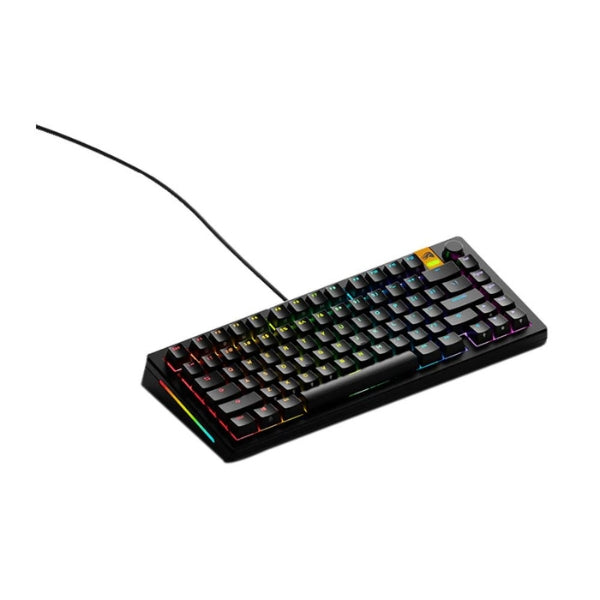 Teclado - Gaming - Glorious - GMMK - 3 - HE - 65% - Prebuilt - Cableado - USB - RGB - Hot-Swappable - con - Switches - Hall - Effect - Fox - Linear - GMMK3-65-PB-HE- - Negro