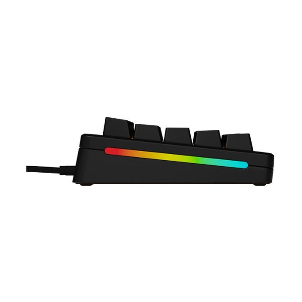 Teclado - Gaming - Glorious - GMMK - 3 - HE - 65% - Prebuilt - Cableado - USB - RGB - Hot-Swappable - con - Switches - Hall - Effect - Fox - Linear - GMMK3-65-PB-HE- - Negro
