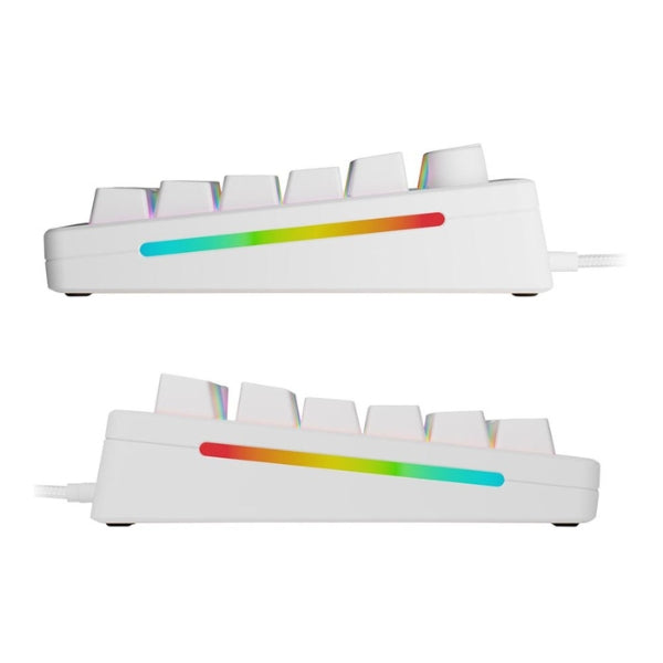 Teclado - Gaming - Glorious - GMMK - 3 - HE - 75% - Cableado - RGB - Hot-Swap - con - Switches - Hall - Effect - Fox - Linear - MMK375PBHEWWHT - Blanco
