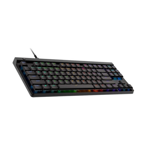 Teclado mecánico gaming cableado Logitech G515 TKL RGB Black con switches GL Brown Tactile - 920-012868 - Negro