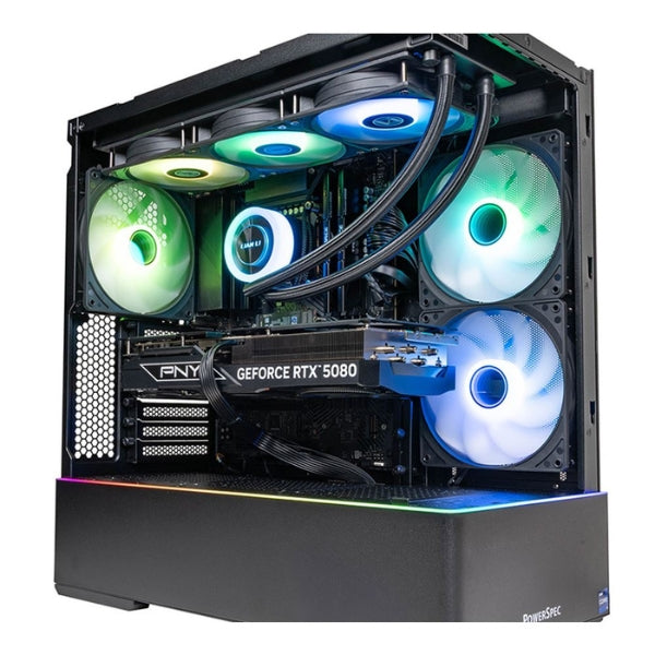 Teclado - Gaming - PowerSpec - G484 - Intel Core i9-14900KF - NVIDIA GeForce RTX 5080 - 64GB DDR5 - 2TB SSD - Windows 11 Home - CG237 - 1000W - Negro