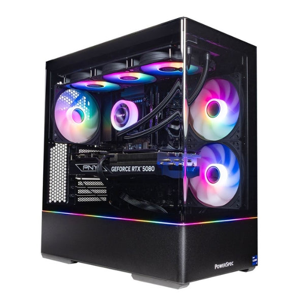 Teclado - Gaming - PowerSpec - G484 - Intel Core i9-14900KF - NVIDIA GeForce RTX 5080 - 64GB DDR5 - 2TB SSD - Windows 11 Home - CG237 - 1000W - Negro