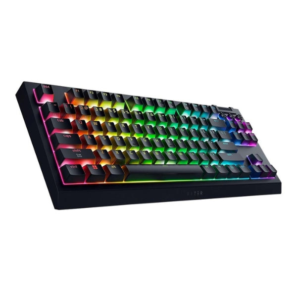 Teclado Gaming Razer BlackWidow V4 TKL HyperSpeed Wireless RGB Mecánico - Negro