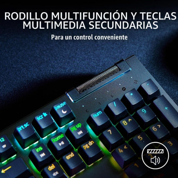 Teclado - Gaming - Razer - BlackWidow - V4 - X - Mecánico - RGB - Switches - Razer - Chroma - USB - Español - Negro-