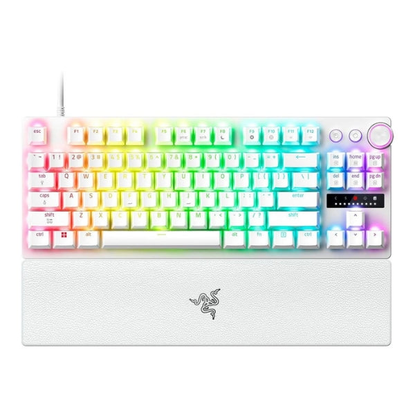 Teclado Gaming Razer Huntsman V3 Pro TKL RGB Óptico Cableado - Blanco