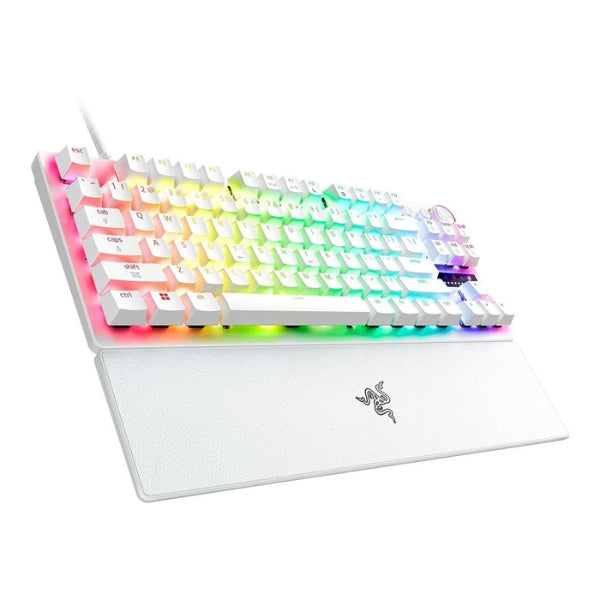Teclado Gaming Razer Huntsman V3 Pro TKL RGB Óptico Cableado - Blanco