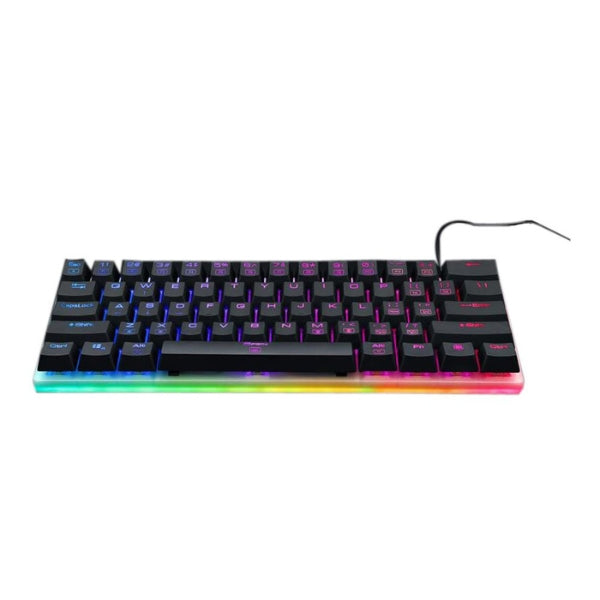 Teclado - Gaming - Redragon - K605 - Giant - Mecánico - 60% - Cableado - USB - Type-C - RGB - con - Switches - Outemu - Blue - Clicky - K605 - Negro