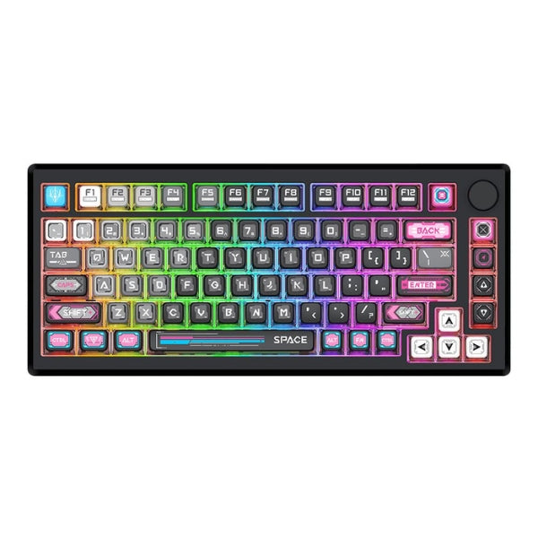 Teclado - Gaming - Redragon - URANUS - PRO - 82 - 75% - Wireless - RGB - Hot-Swap - con - Switches - Linear - MCK732MC-RGB-PR - Negro