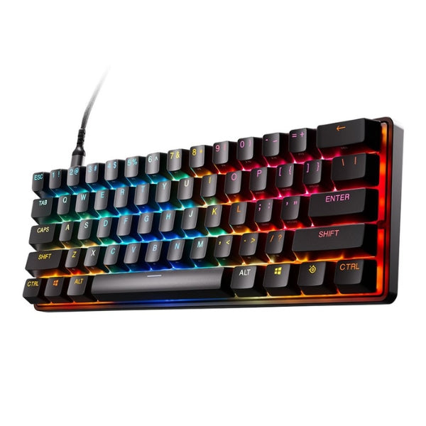 Teclado - Gaming - SteelSeries - Apex - Pro - Mini - Gen - 3 - Cableado - RGB - con - Switches - OmniPoint - 3.0 - 64913 - Negro