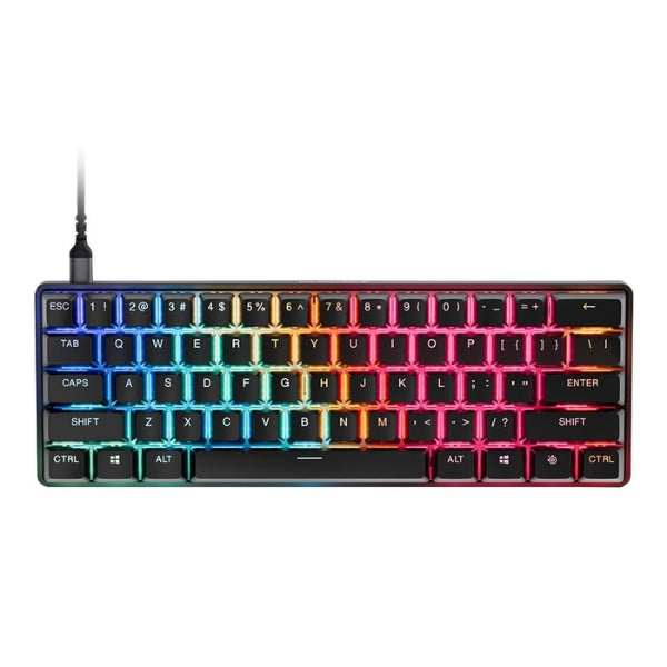 Teclado - Gaming - SteelSeries - Apex - Pro - Mini - Gen - 3 - Cableado - RGB - con - Switches - OmniPoint - 3.0 - 64913 - Negro