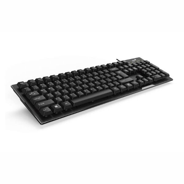 Teclado-Inteligente-GeniusKB-102-Alambrico-USB-configuracion-de-teclas-personalizadas-Color-Negro-diagonal1