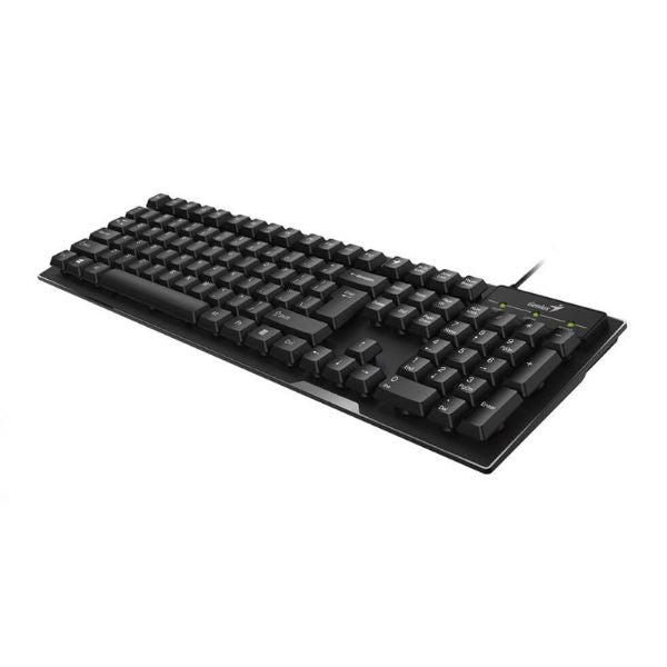 Teclado-Inteligente-GeniusKB-102-Alambrico-USB-configuracion-de-teclas-personalizadas-Color-Negro-diagonal3
