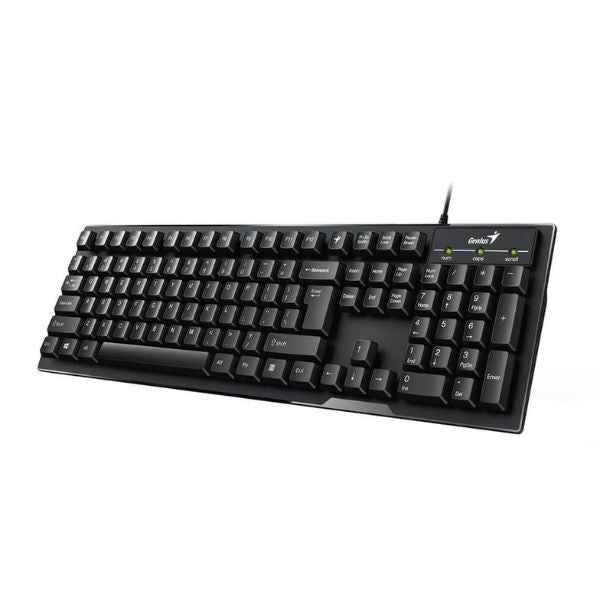 Teclado-Inteligente-GeniusKB-102-Alambrico-USB-configuracion-de-teclas-personalizadas-Color-Negro-diagonal4