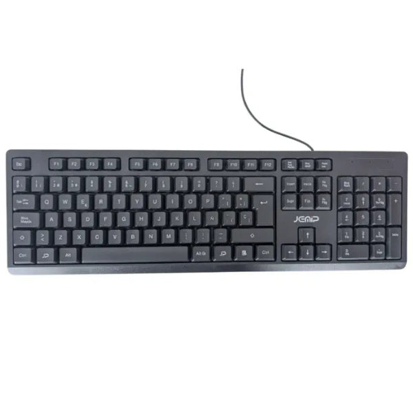 Teclado JEMIP JPOKBC209 USB Español - 104 Teclas - Negro