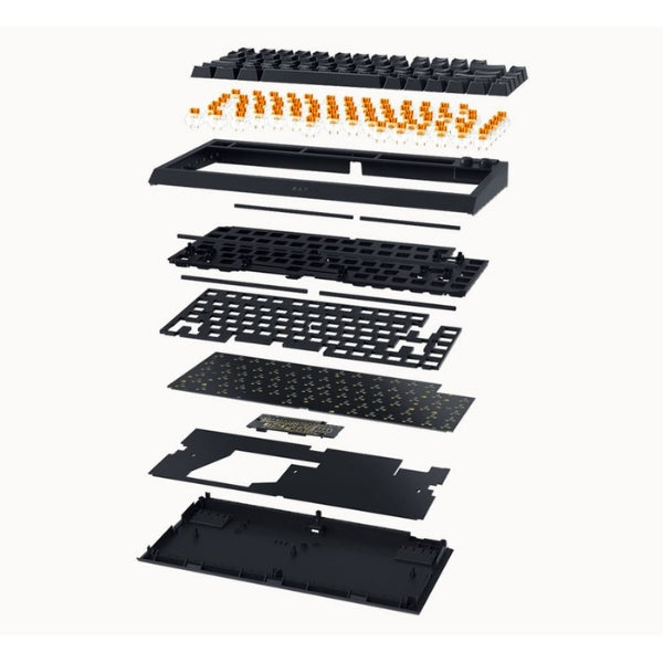 Teclado mecánico gamer Razer BlackWidow V4 75% hot-swappable RGB Black switches Orange táctiles - RZ03-05000200-R