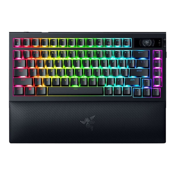 Teclado mecánico gamer Razer BlackWidow V4 Pro 75% hot-swappable inalámbrico RGB Black switches Orange Tactile - RZ03-05130200-R