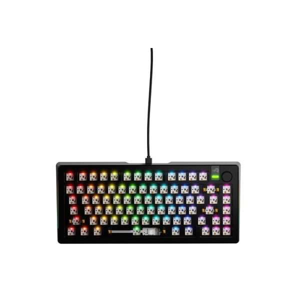 Teclado Gaming Cableado Glorious GMMK 3 PRO 75% Barebones RGB Hot-Swappable - GMMK3-PRO-75-W- - Negro