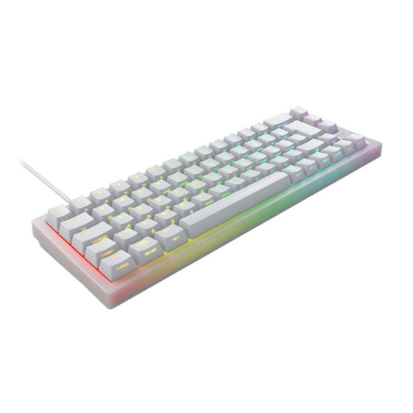 Teclado Gaming Cableado K5V2 RGB Compact 65% Mecánico con Switches CHERRY MX2A Red - K5V2-RGB-CPT-TP - Blanco