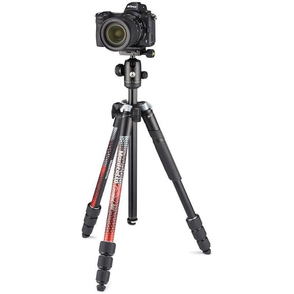Trípode Manfrotto Element MII - Aluminio - 4 Secciones - Cabeza de Bola - Rojo