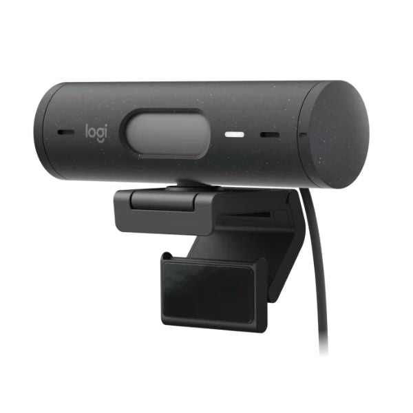 Webcam-Logitech-Brio-500-grafito-close