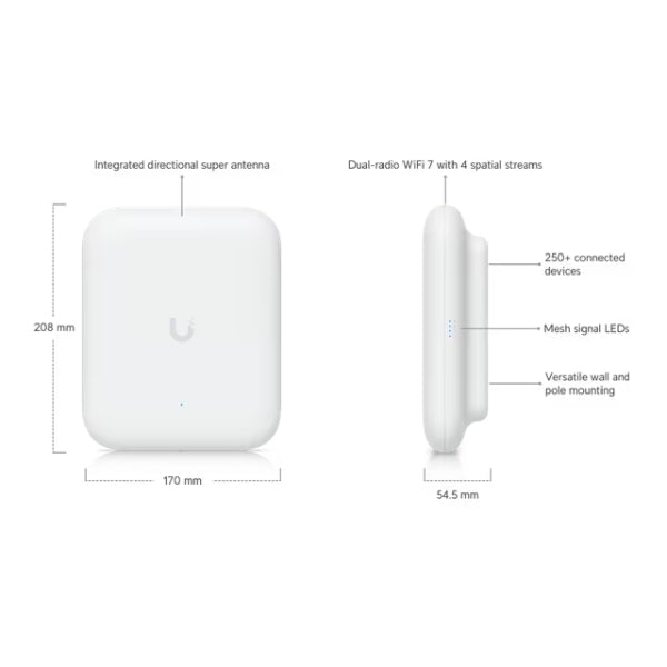 WiFi-Ubiquiti-Punto-de-Acceso-U7-Outdoor-WiFi-7-Todo-Clima