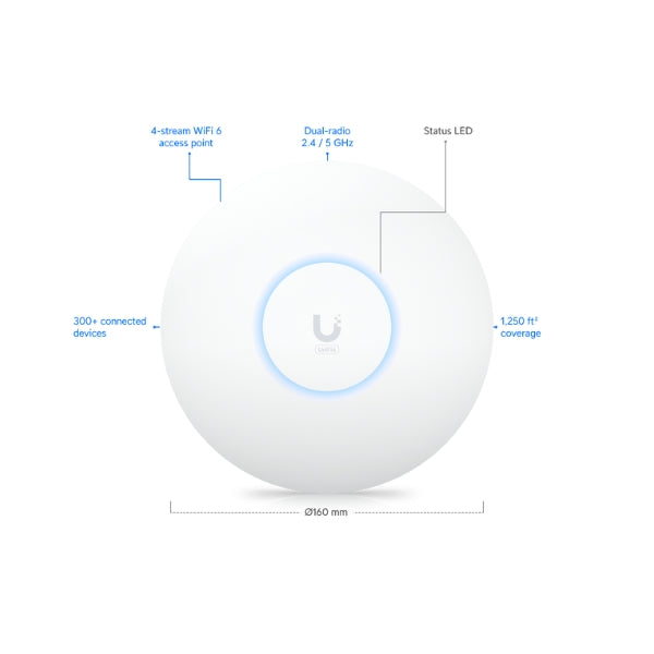WiFi-Ubiquiti-UniFi-U6-WiFi-6-2x2-Compact-PoE-Access-Point