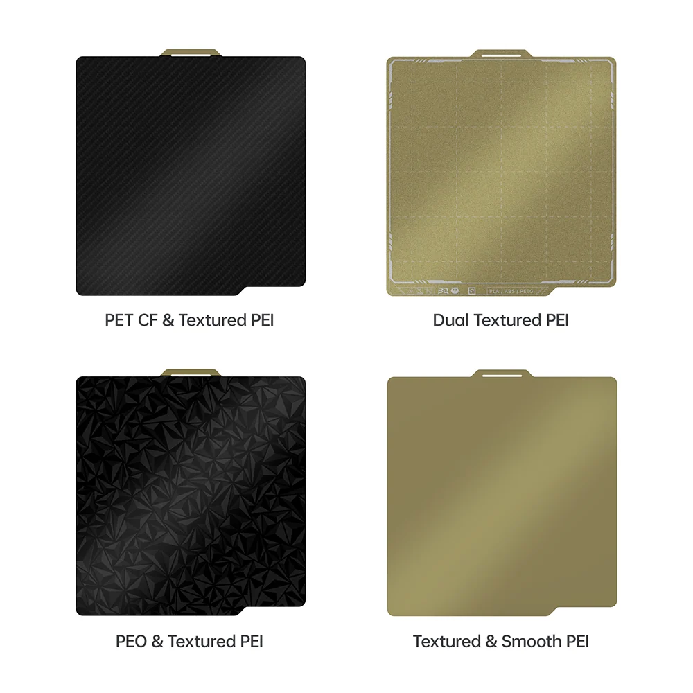 Accesorio Impresora 3D BIGTREETECH Panda Build Plate Smooth PEI Textured PEI Grid for — vista en diagonal