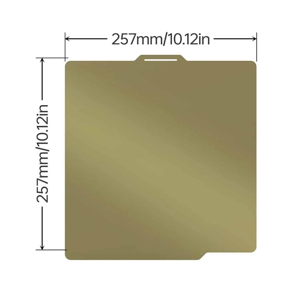 Accesorio Impresora 3D BIGTREETECH Panda Build Plate Smooth PEI Textured PEI Grid for — vista posterior