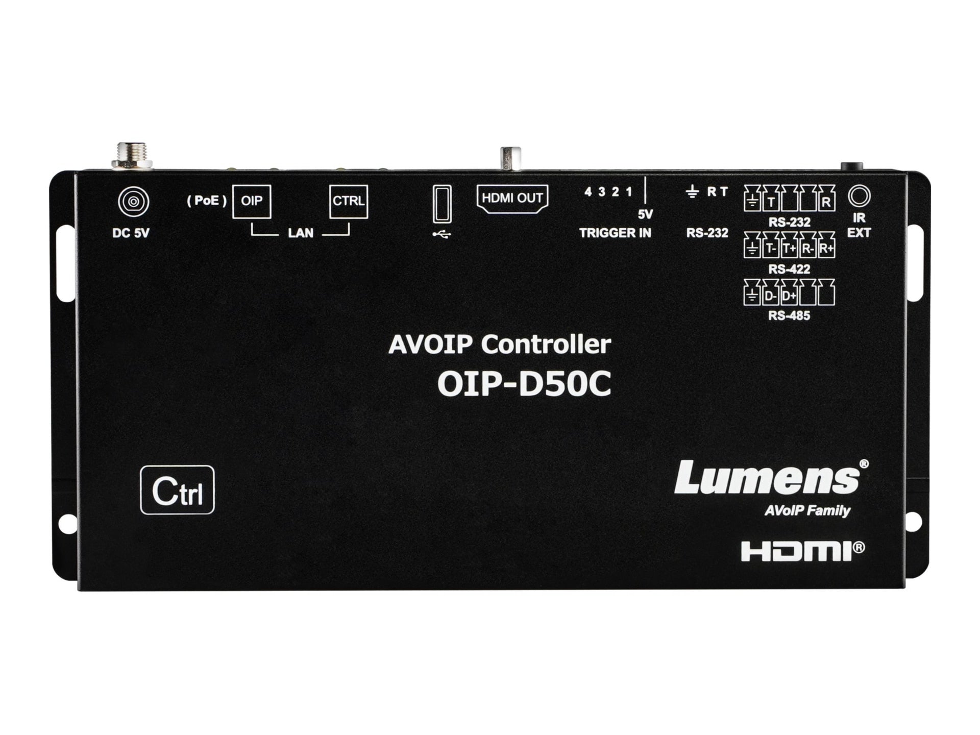 Accesorio Lumens OIP-D50C audio over IP system controller - vista 4
