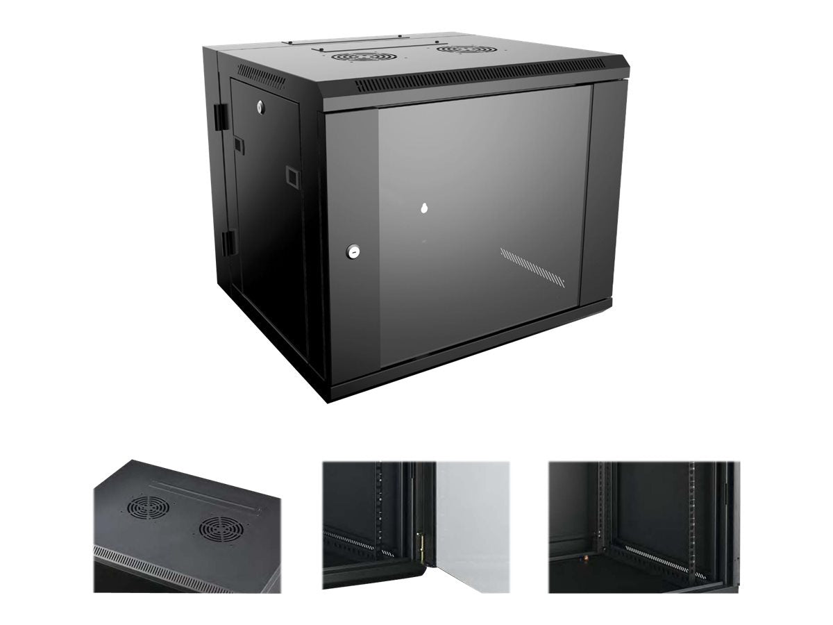 Accesorios de Redes 4XEM 6U Wall Mount Server Rack Cabinet 24 Inches Deep - vista 2