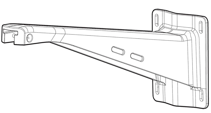 Accesorios de Redes Aruba HPE Networking Long Mount Kit v2 - vista 1