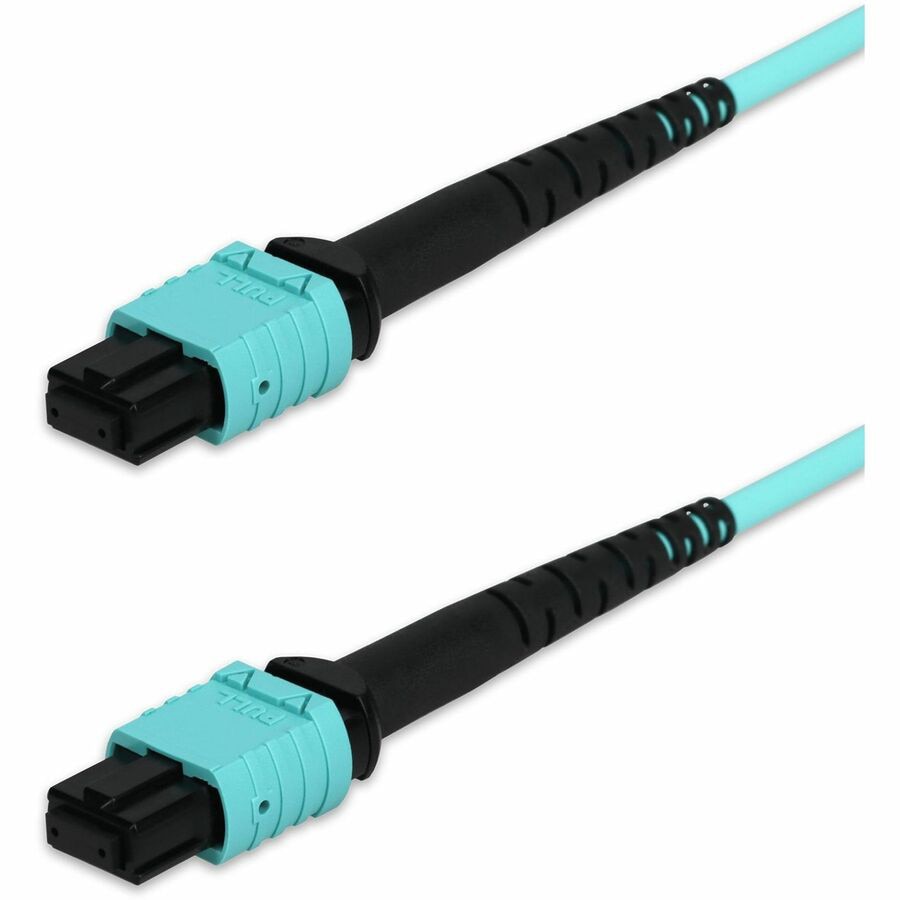 Accesorios de Redes Proline 3m MPO/UPC to MPO/UPC Aqua OM4 OFNP (Plenum-Rated) 12-Strand Type-A (Straight) Fib - vista 3