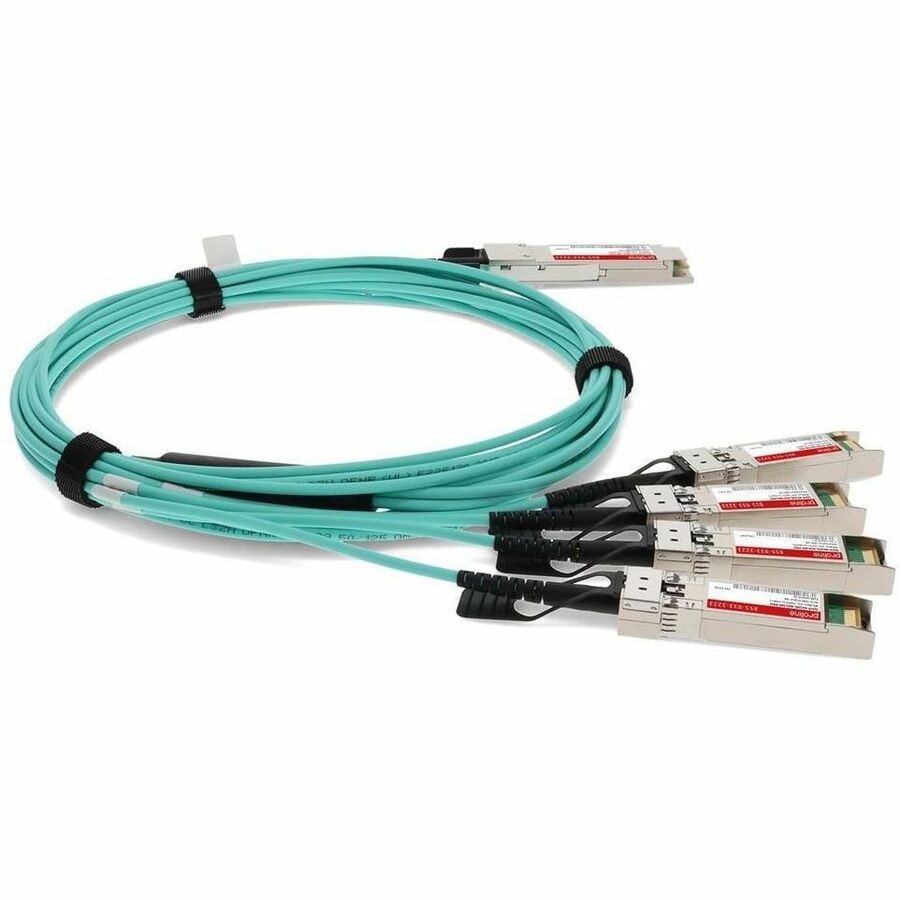 Accesorios de Redes Proline Cisco® QSFP-4X10G-AOC3M Compatible TAA Compliant 40GBase-AOC QSFP+ to 4xSFP+ Activ - vista 7