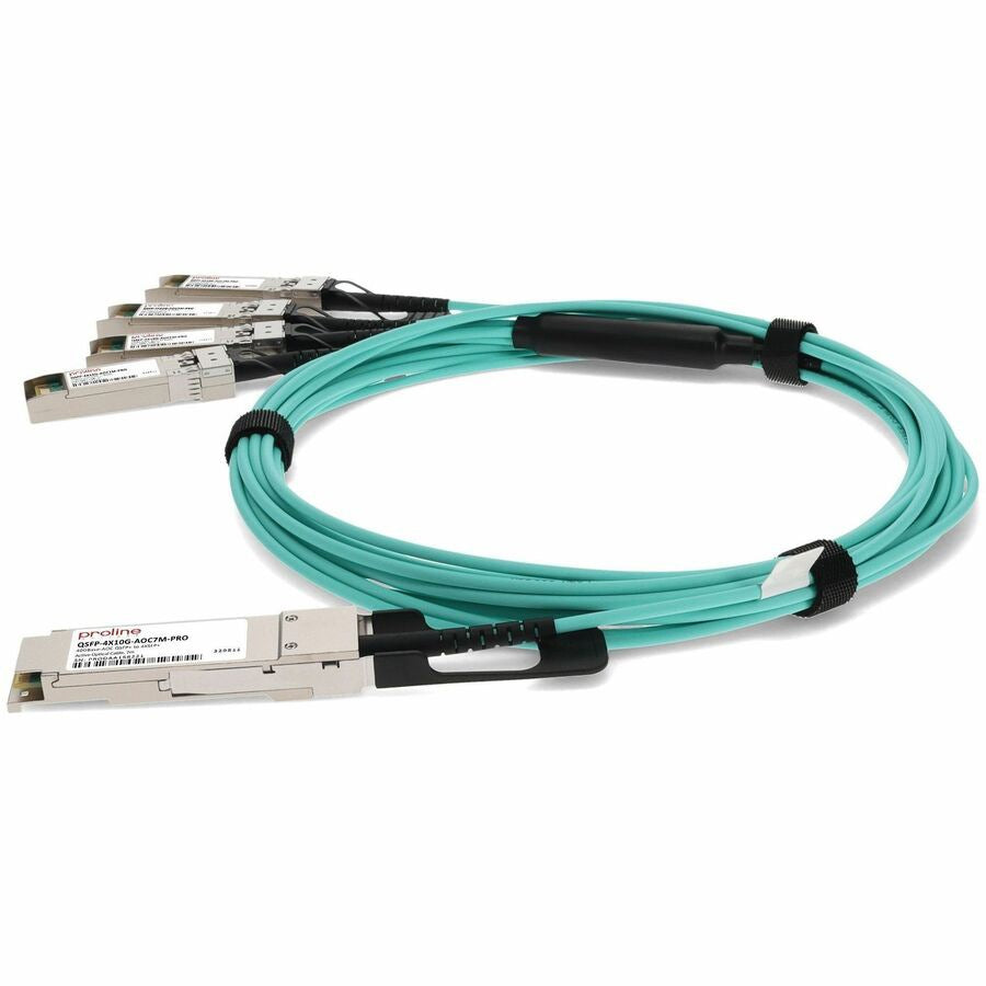 Accesorios de Redes Proline Cisco® QSFP-4X10G-AOC7M Compatible TAA Compliant 40GBase-AOC QSFP+ to 4xSFP+ Activ - vista 2