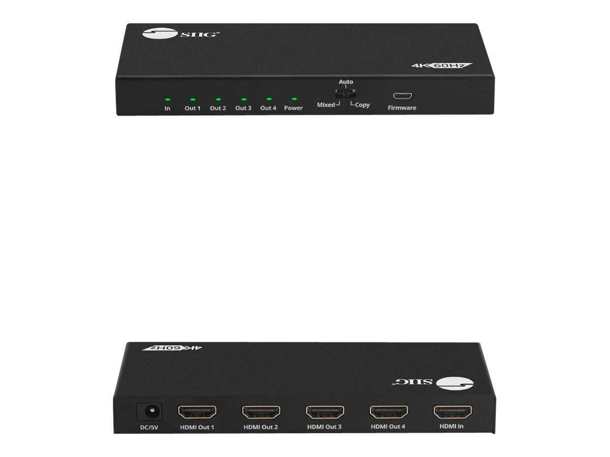 Accesorios de Redes SIIG 4 Port HDMI 2.0 HDR Splitter - vista 3