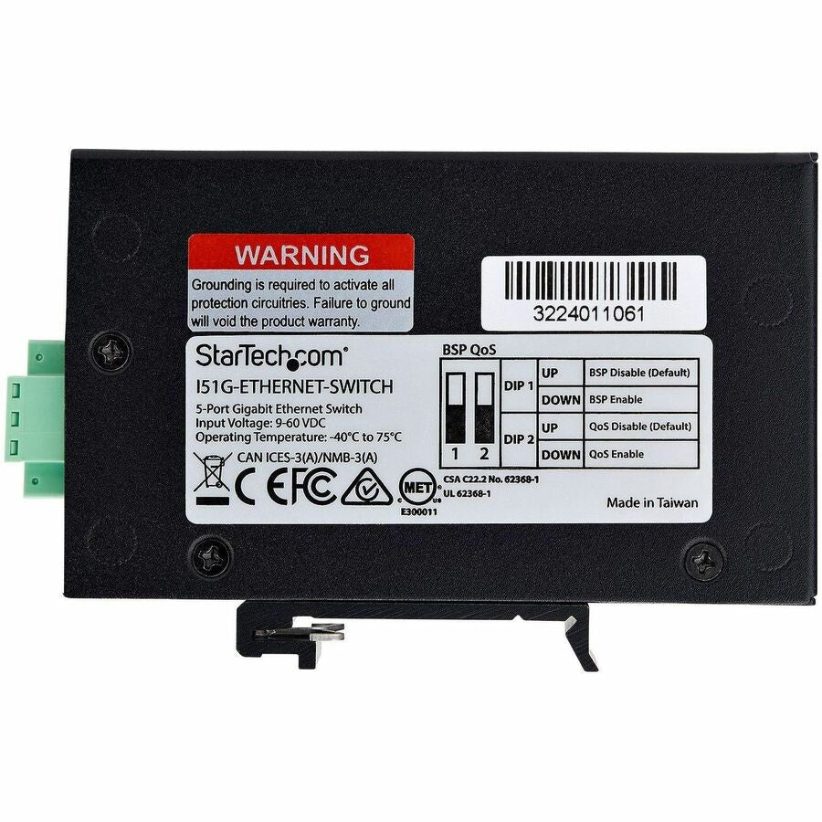 Accesorios de Redes StarTech.com StarTech 5-Port Unmanaged Industrial Network Switch - vista 7