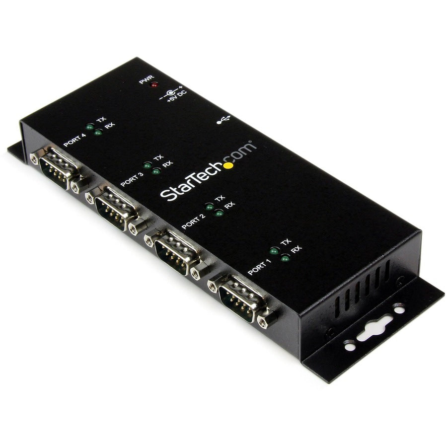 Accesorios de Redes StarTech.com StarTech USB to Serial Adapter Hub 4 Port Industrial Wall Mount Din Rail COM - vista 1