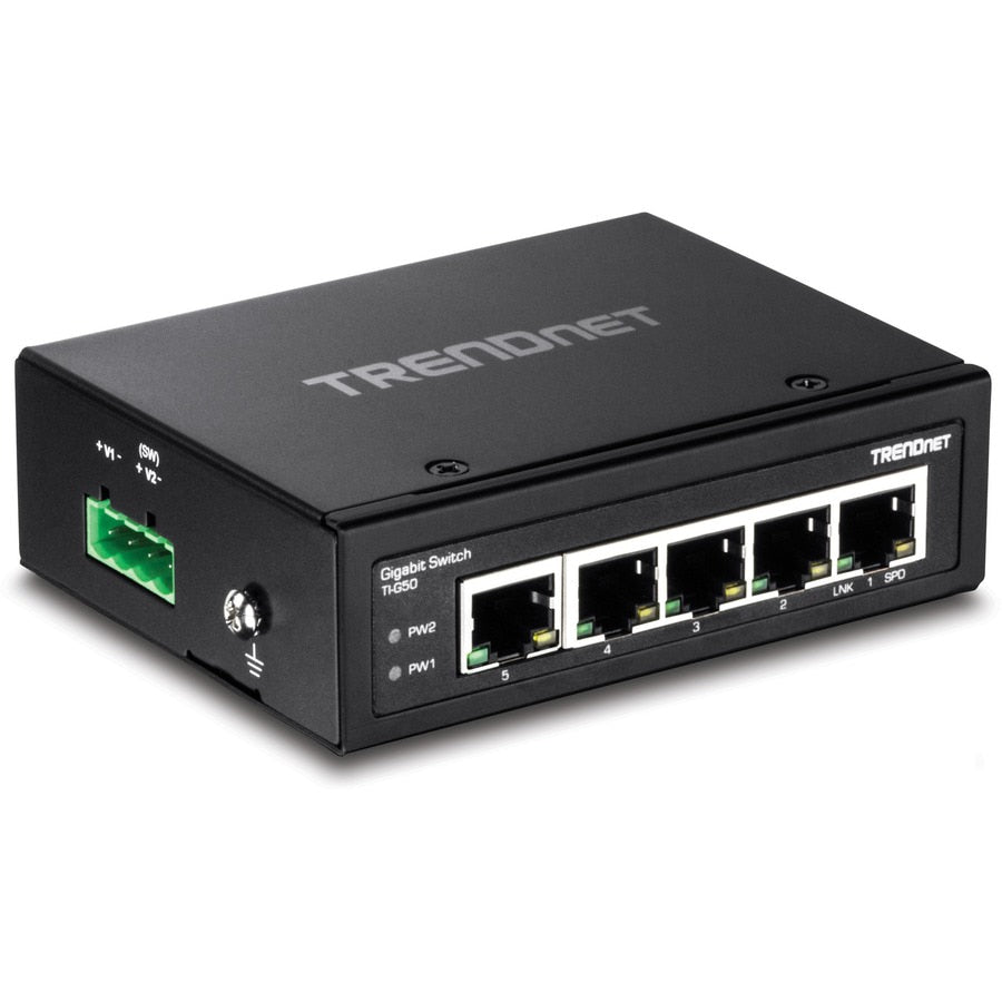 Accesorios de Redes TRENDnet 5-Port Hardened Industrial Gigabit DIN-Rail Switch - vista 6