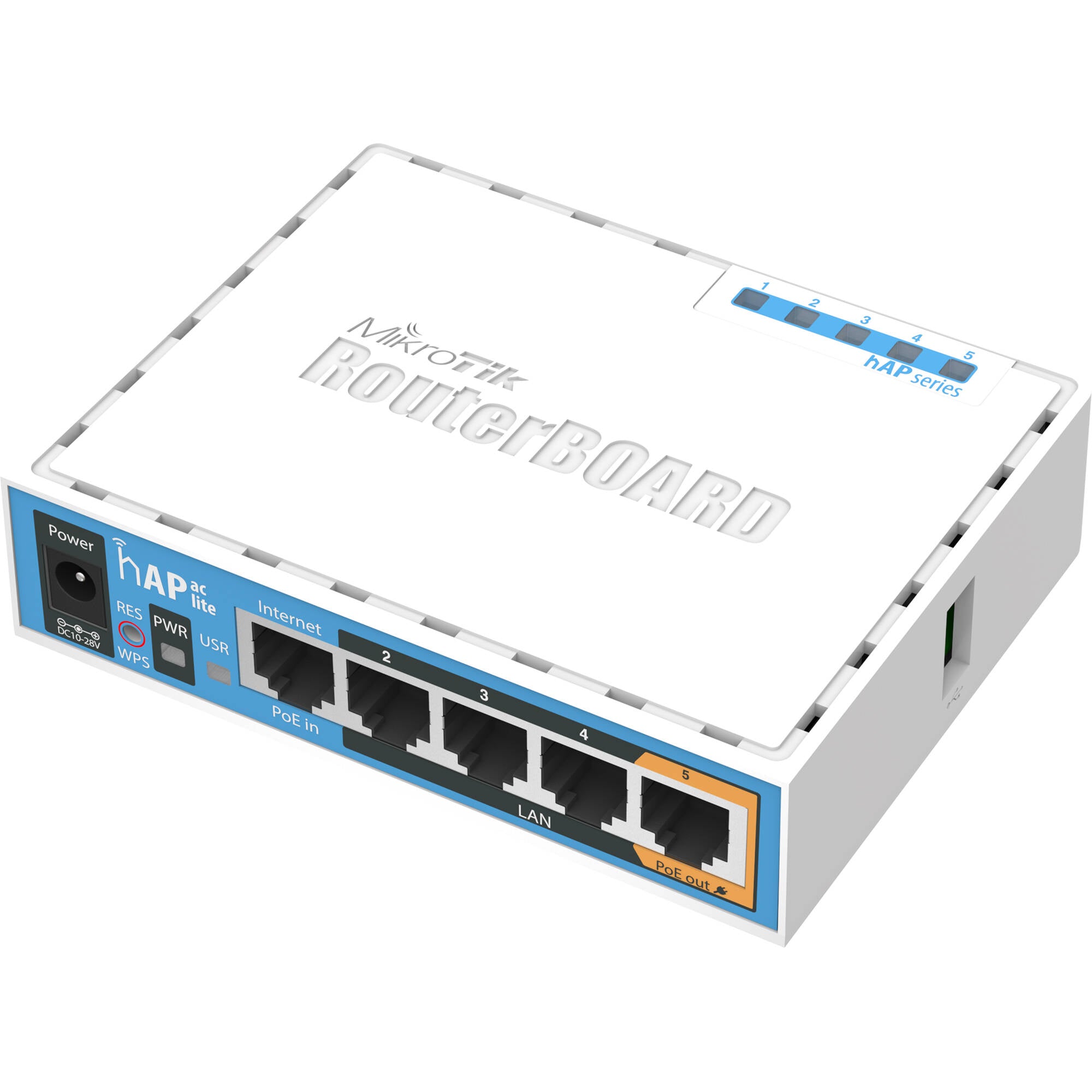 Access Point MikroTik hAP ac lite AC750 Wireless Dual-Band 100Mb PoE Compliant Router - vista principal