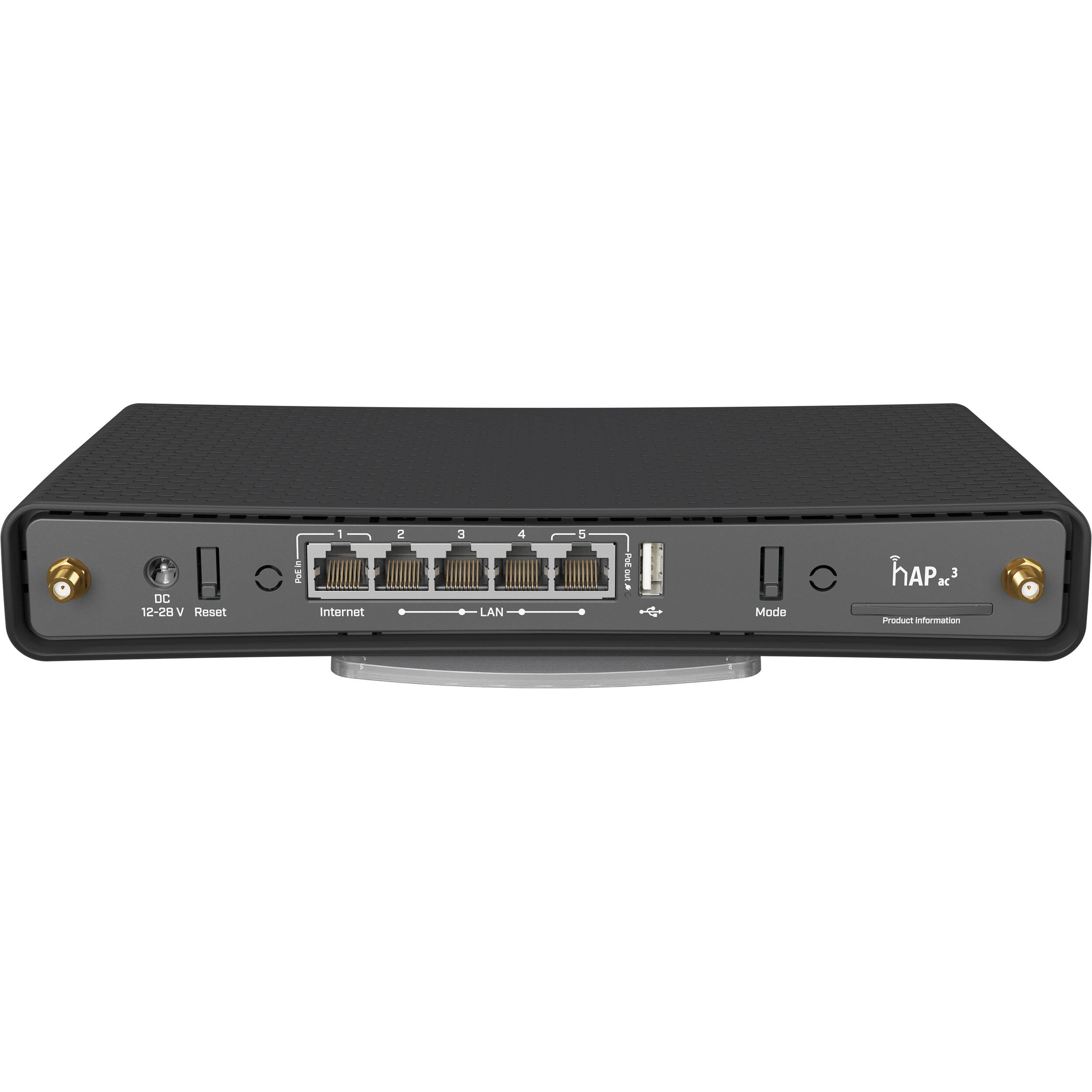Access Point MikroTik hAP ac3 AC1200 Dual-Band Wi-Fi 5 Access Point - vista trasera